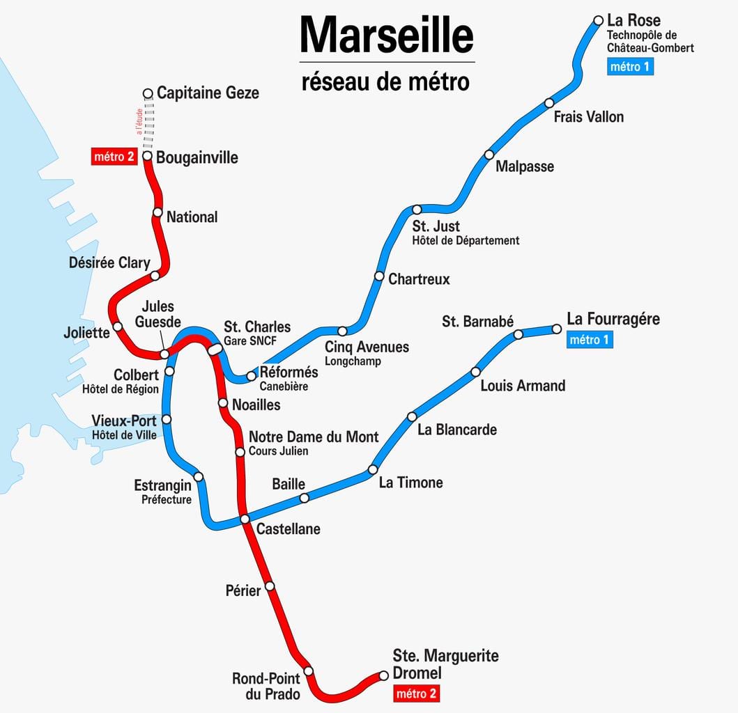 マルセイユメトロ地図pdf