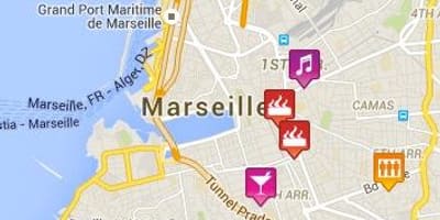 地図のゲイ-マルセイユ 