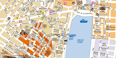 マルセイユ市内地図