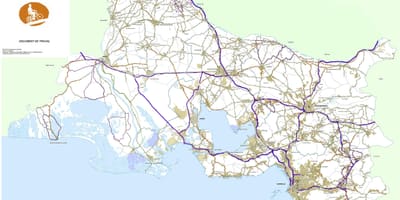 地図マルセイユのバイク 