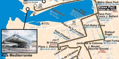 地図のマルセイユバスで約60の地図
