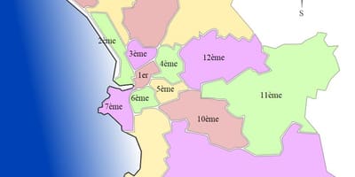 地図の区マルセイユ