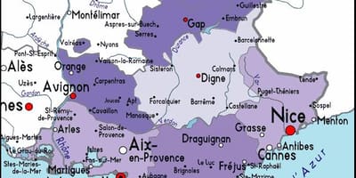 地図マルセイユの地域