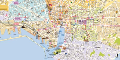 地図のマルセイユ郊外